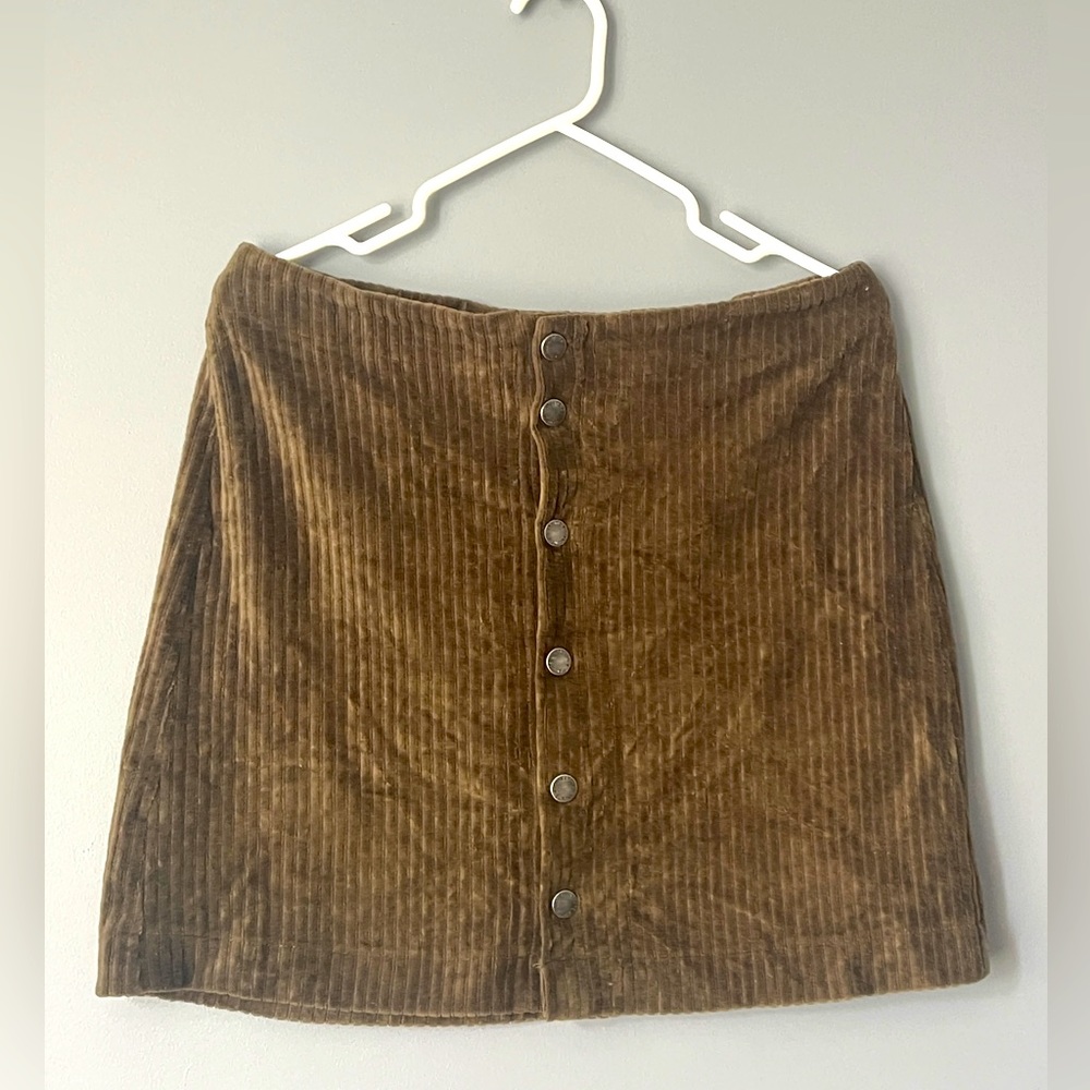 Plush corduroy mini skirt by Z supply